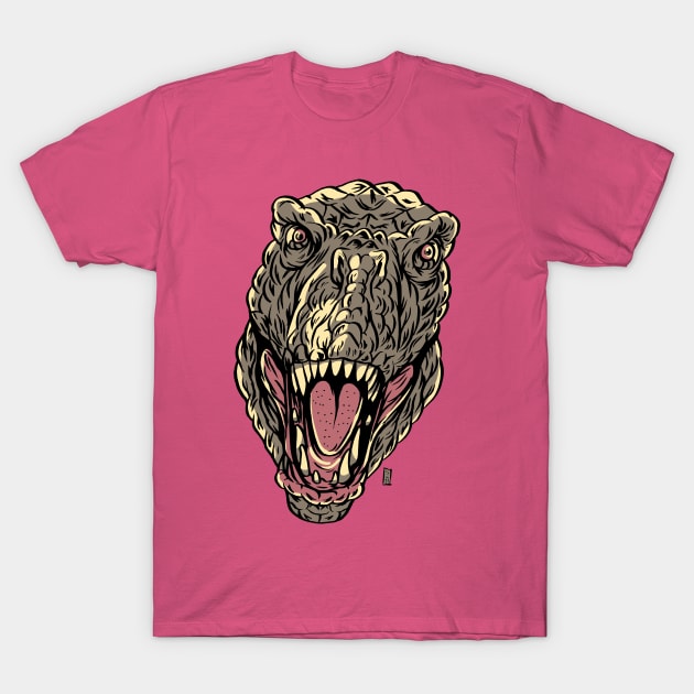 Angry Rex T-Shirt by Thomcat23